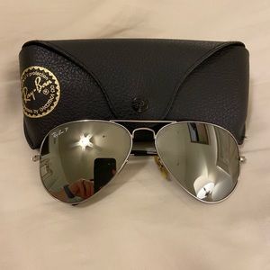 Ray Ban Polarized Large Aviators